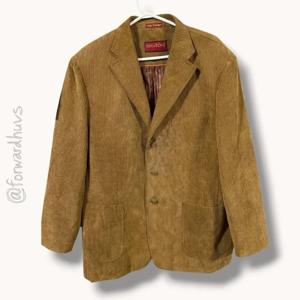 Mantoni Italy Design Corduroy Blazer – Size 46